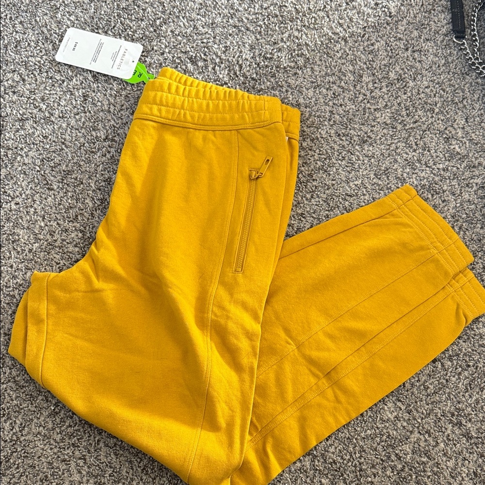 Fabletics Mustard Joggers NWT